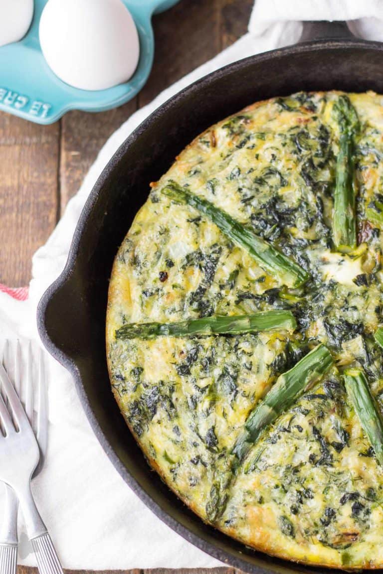 Asparagus And Spinach Frittata