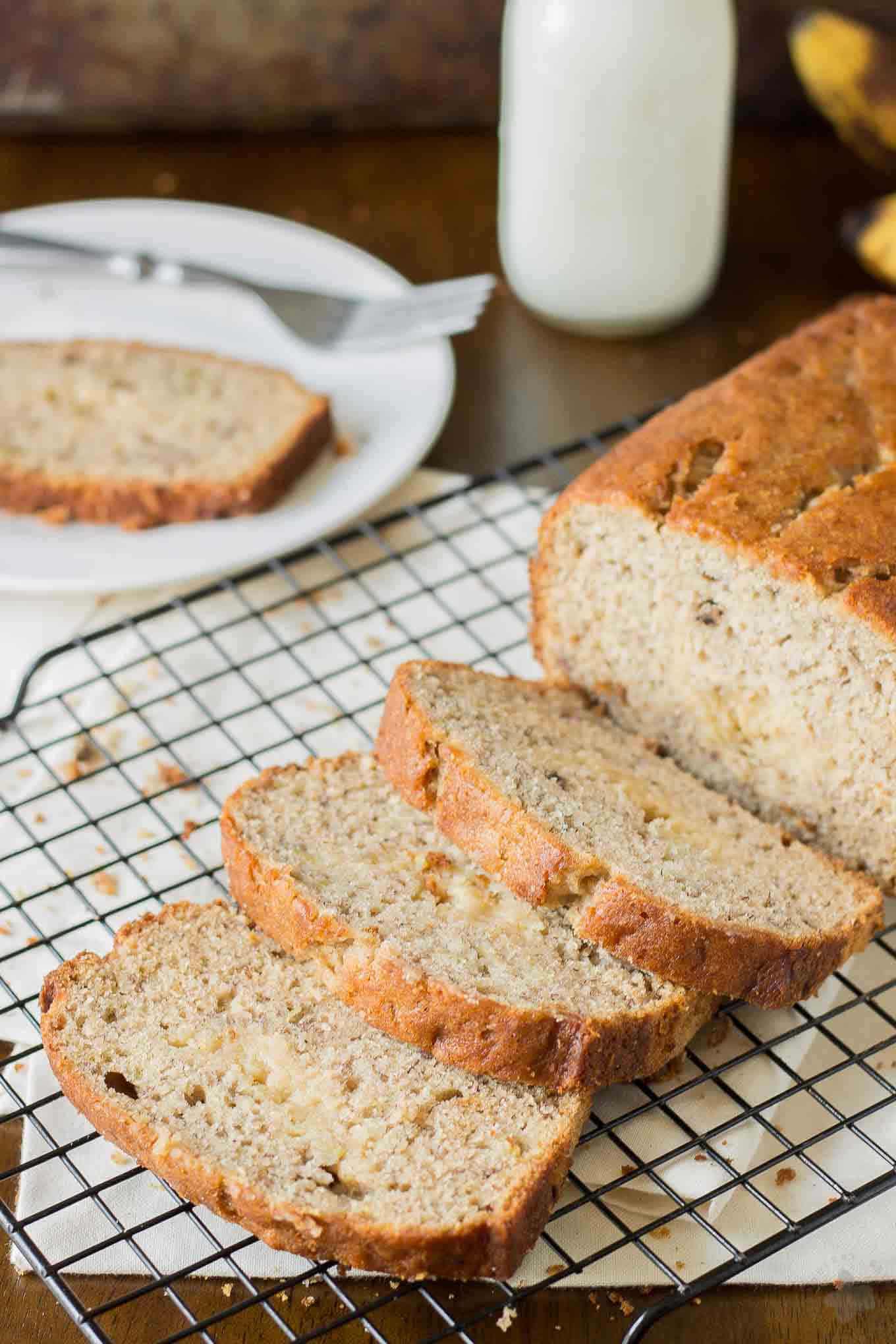 Brown Sugar Stuffed Banana Bread