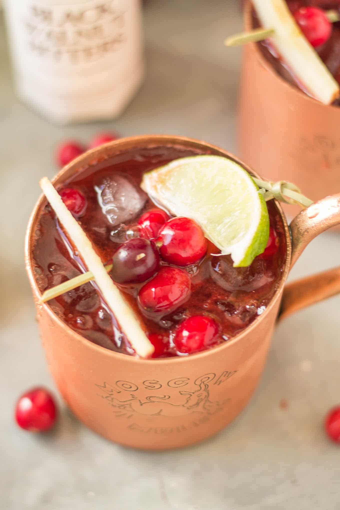 Cranberry Apple Moscow Mule