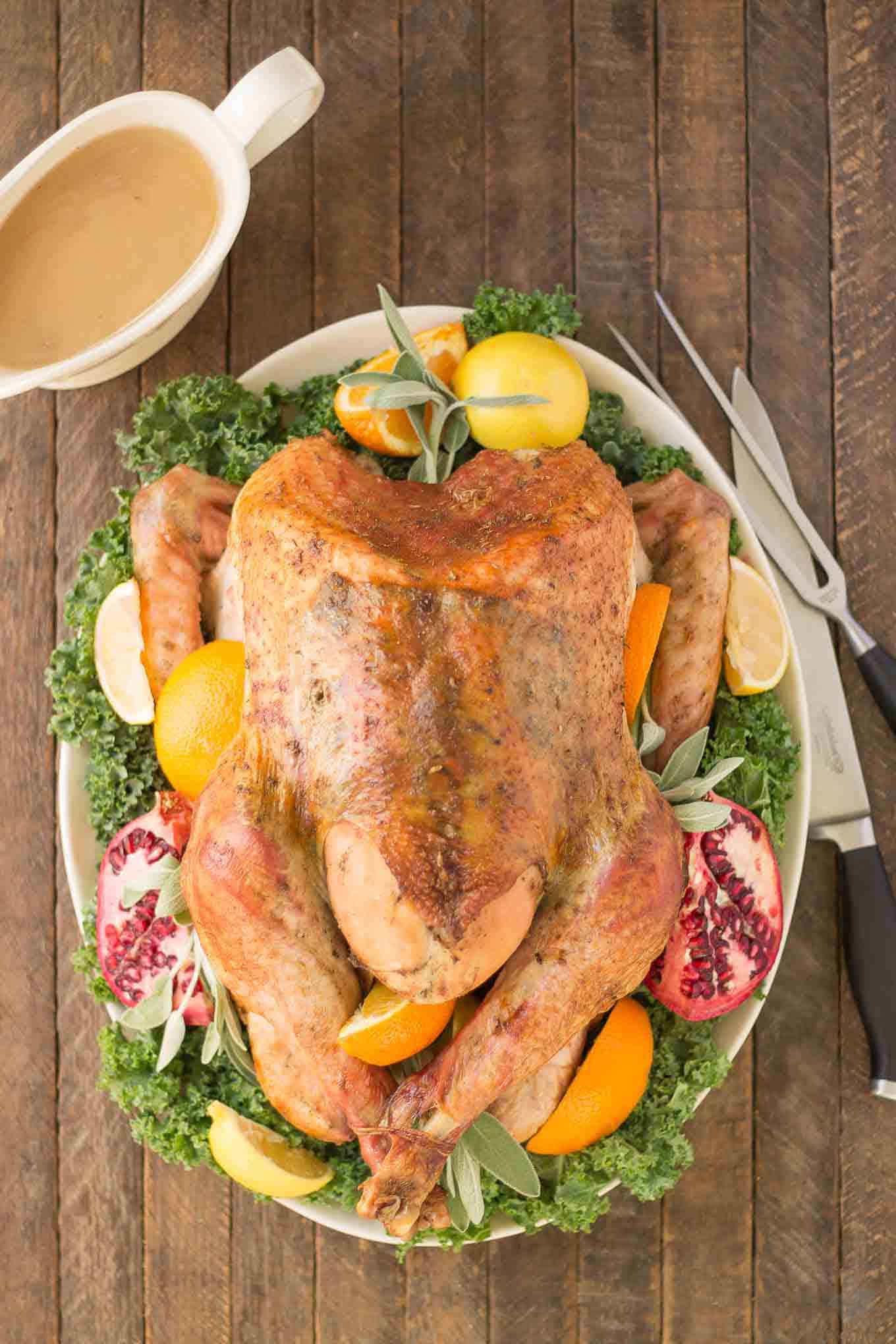 Herb Roasted Turkey - Strawberry Blondie Kitchen