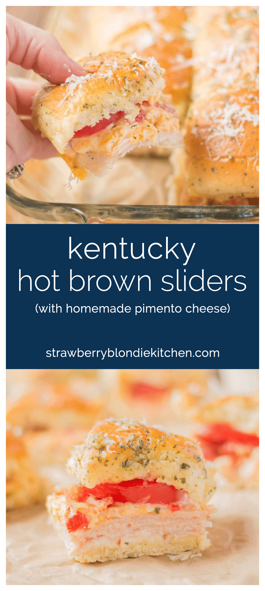 Kentucky Hot Brown Turkey Sliders - Strawberry Blondie Kitchen