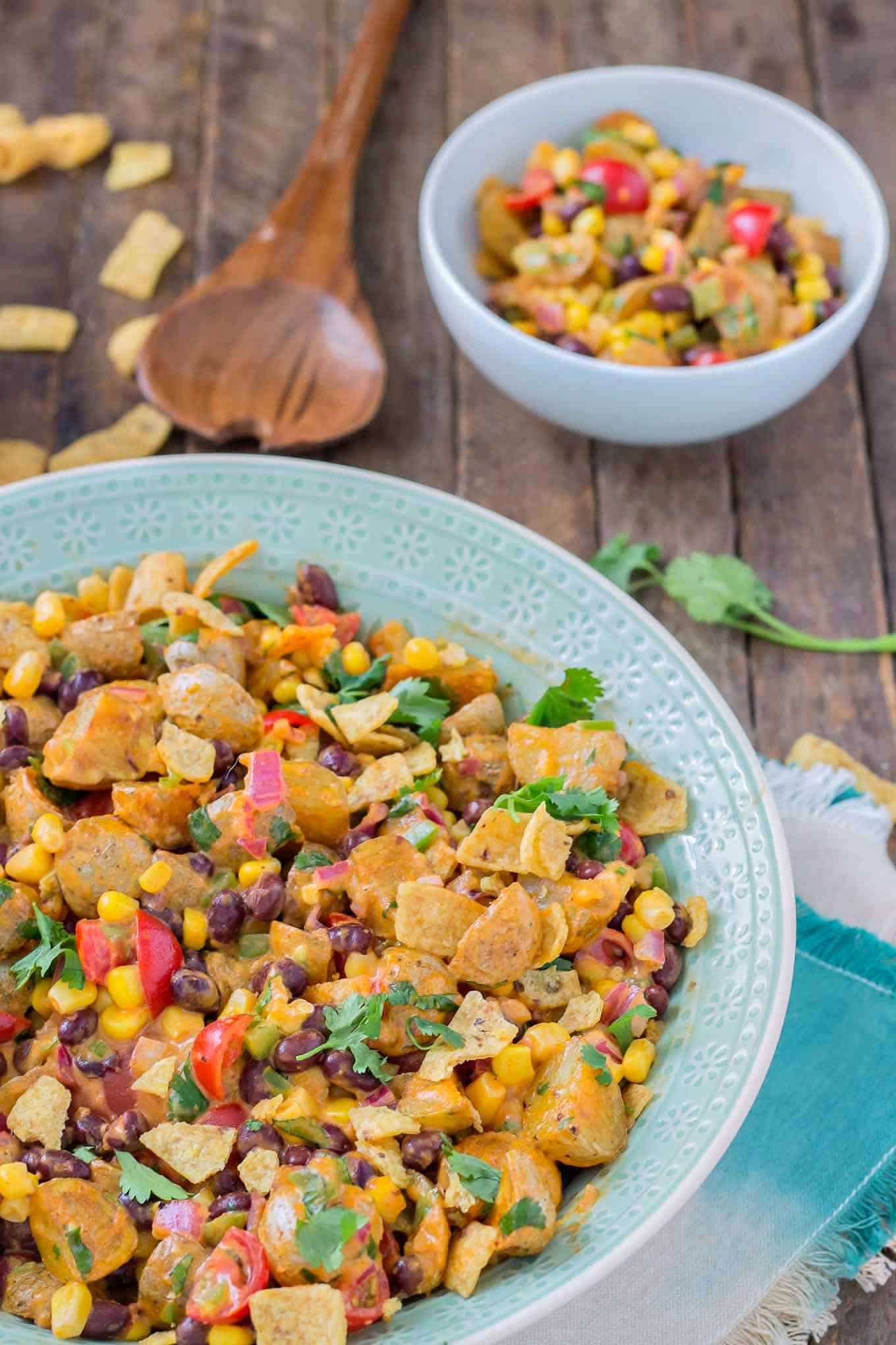 Mexican Potato Salad - Strawberry Blondie Kitchen