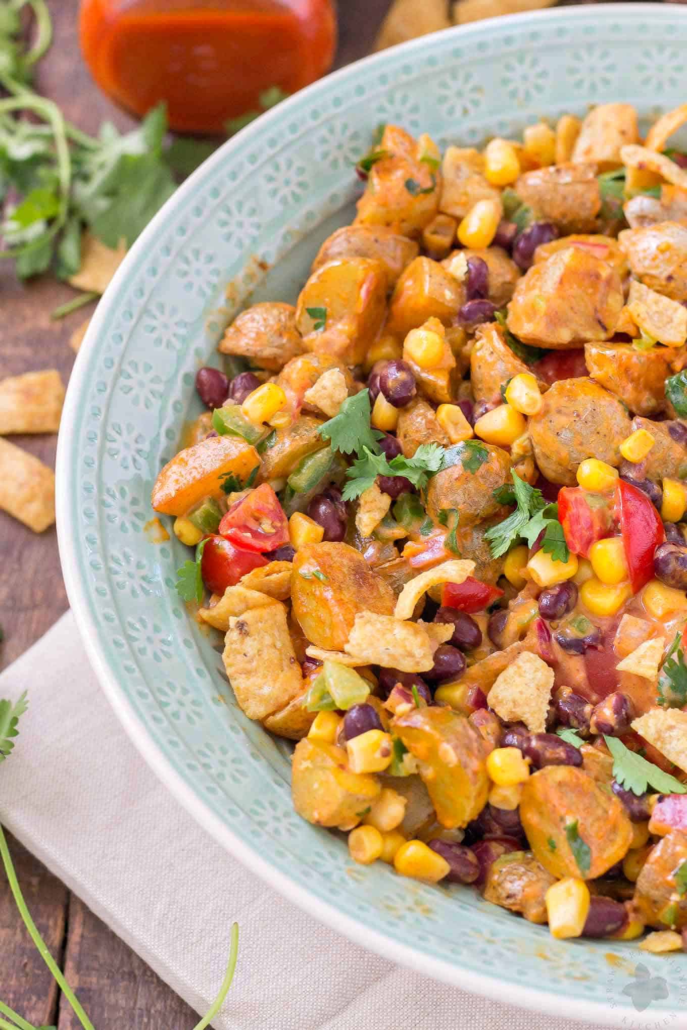 Mexican Potato Salad - Strawberry Blondie Kitchen