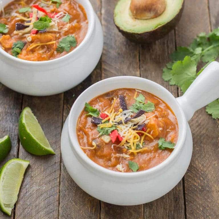 Chicken Enchilada Soup - Strawberry Blondie Kitchen