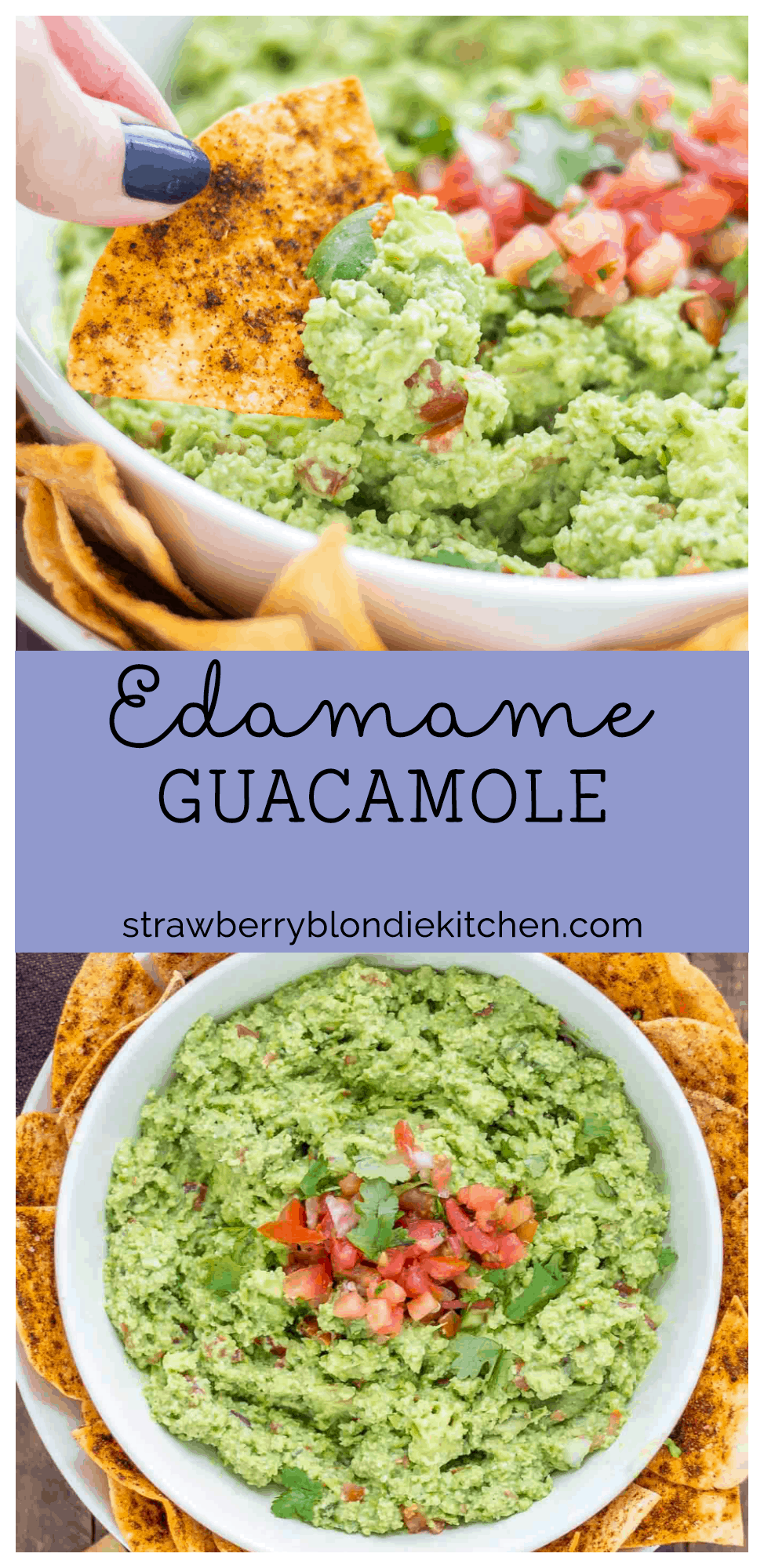 Edamame Guacamole - Strawberry Blondie Kitchen