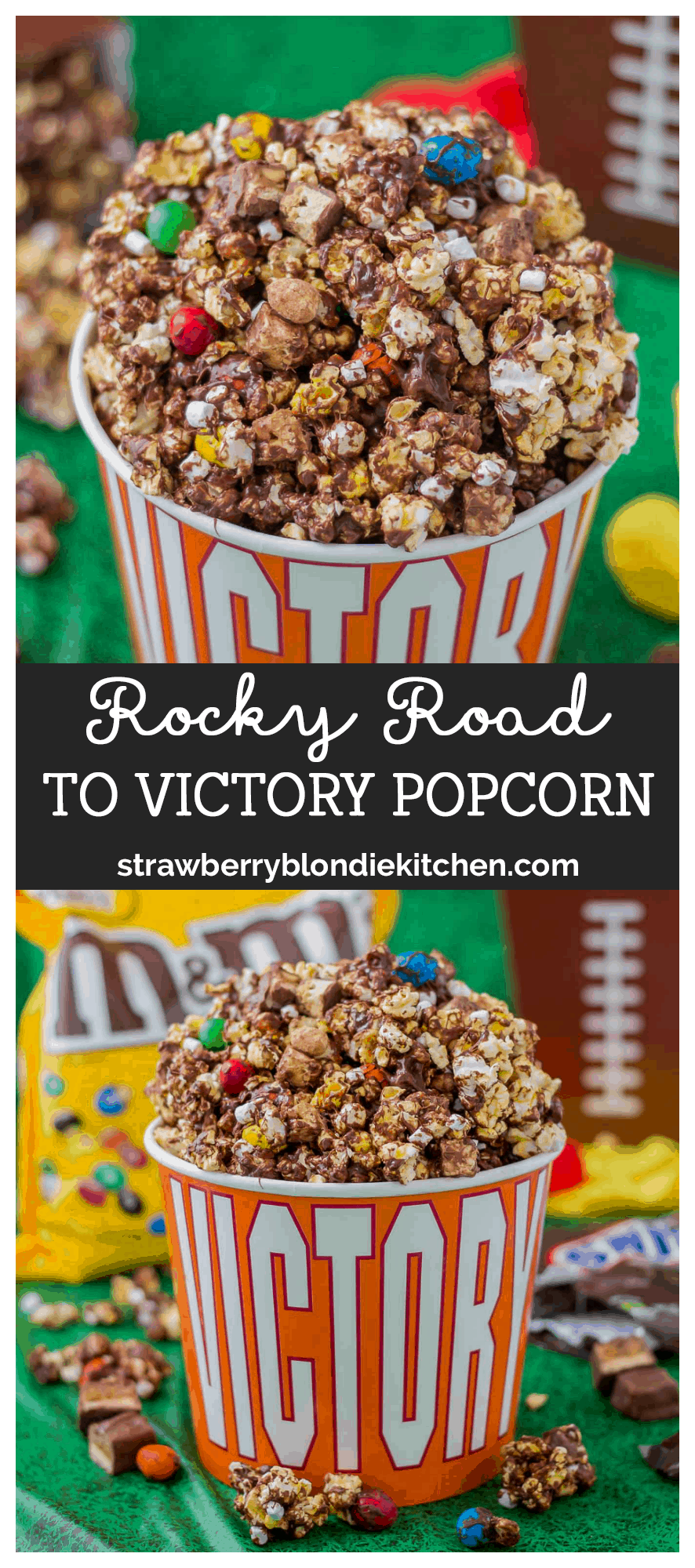 Rocky Road to Victory Popcorn - Strawberry Blondie Kitchen