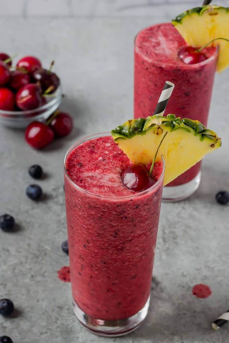 Berry Pineapple Smoothies - Strawberry Blondie Kitchen