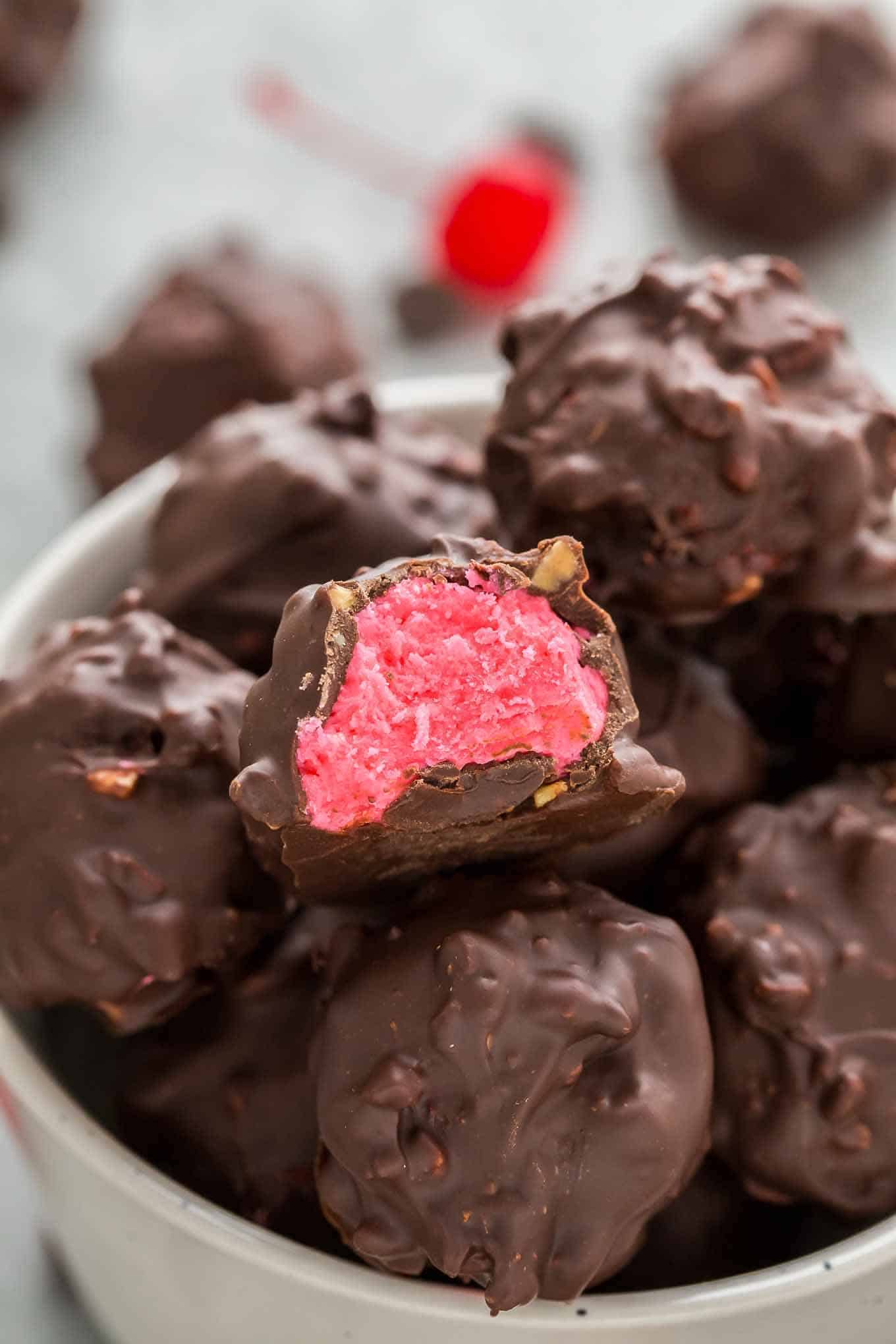 Cherry Mash Truffles Strawberry Blondie Kitchen