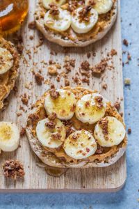 Peanut Butter Banana English Muffins - Strawberry Blondie Kitchen