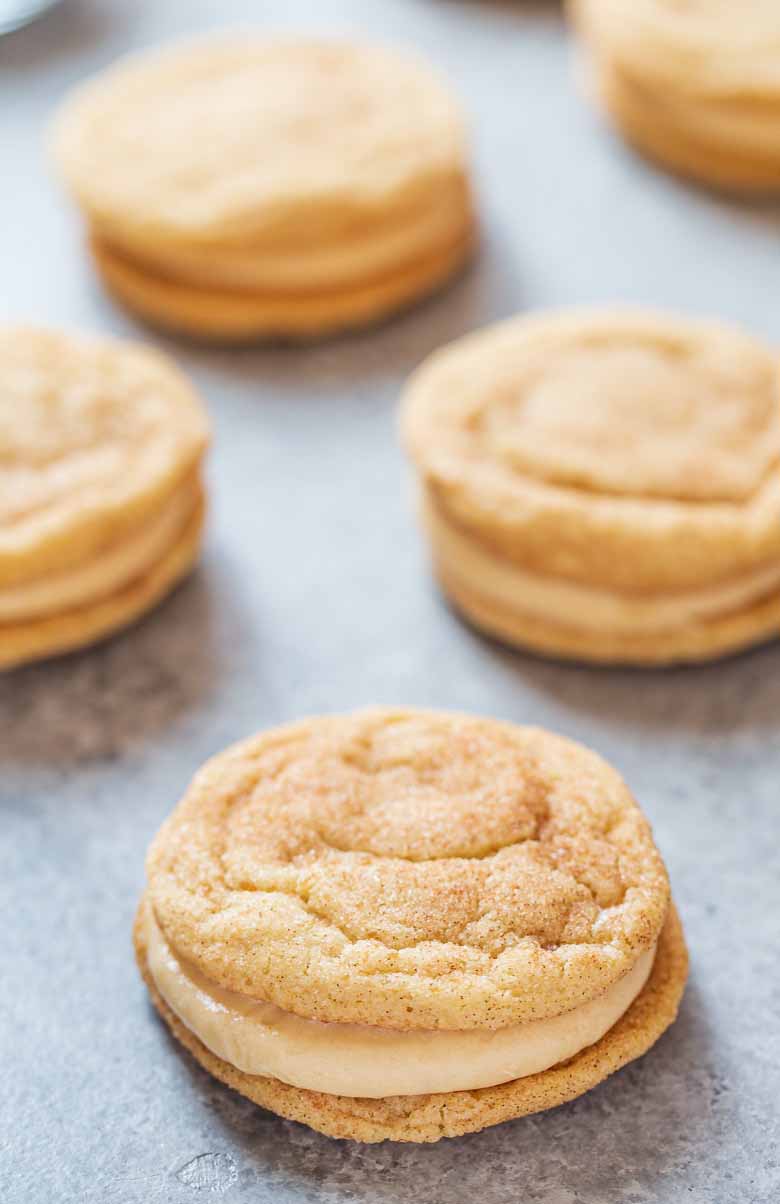 Snickerdoodle Sandwich Cookies - Strawberry Blondie Kitchen