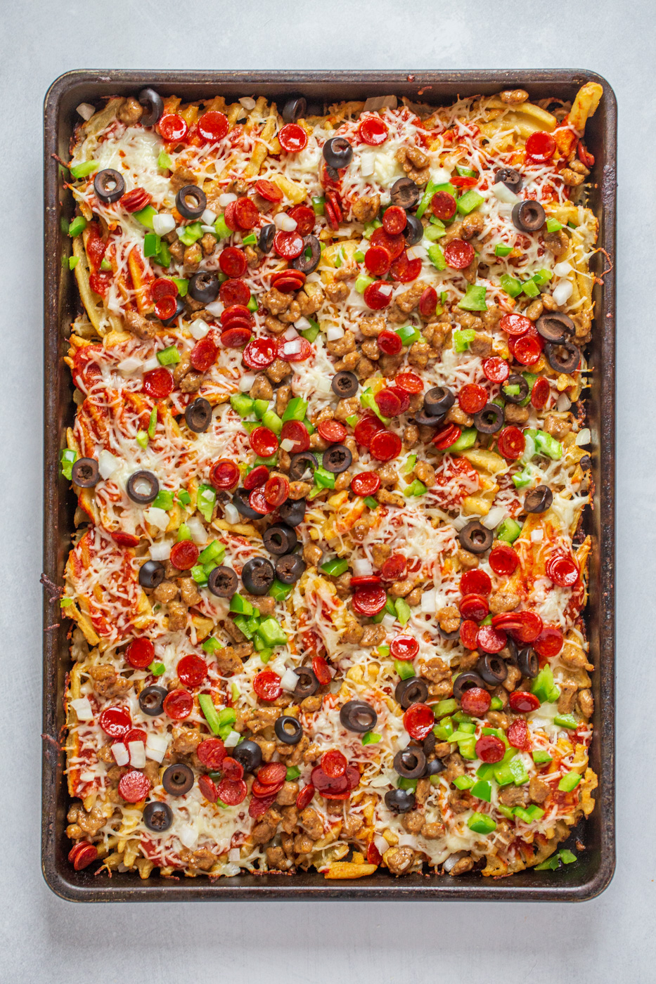 Sheet Pan Veggie Supreme Pizza Recipe