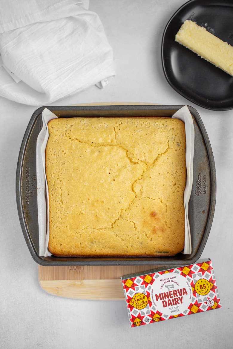 Roasted Green Chile Cornbread Strawberry Blondie Kitchen   Roasted Green Chile Cornbread 0294 